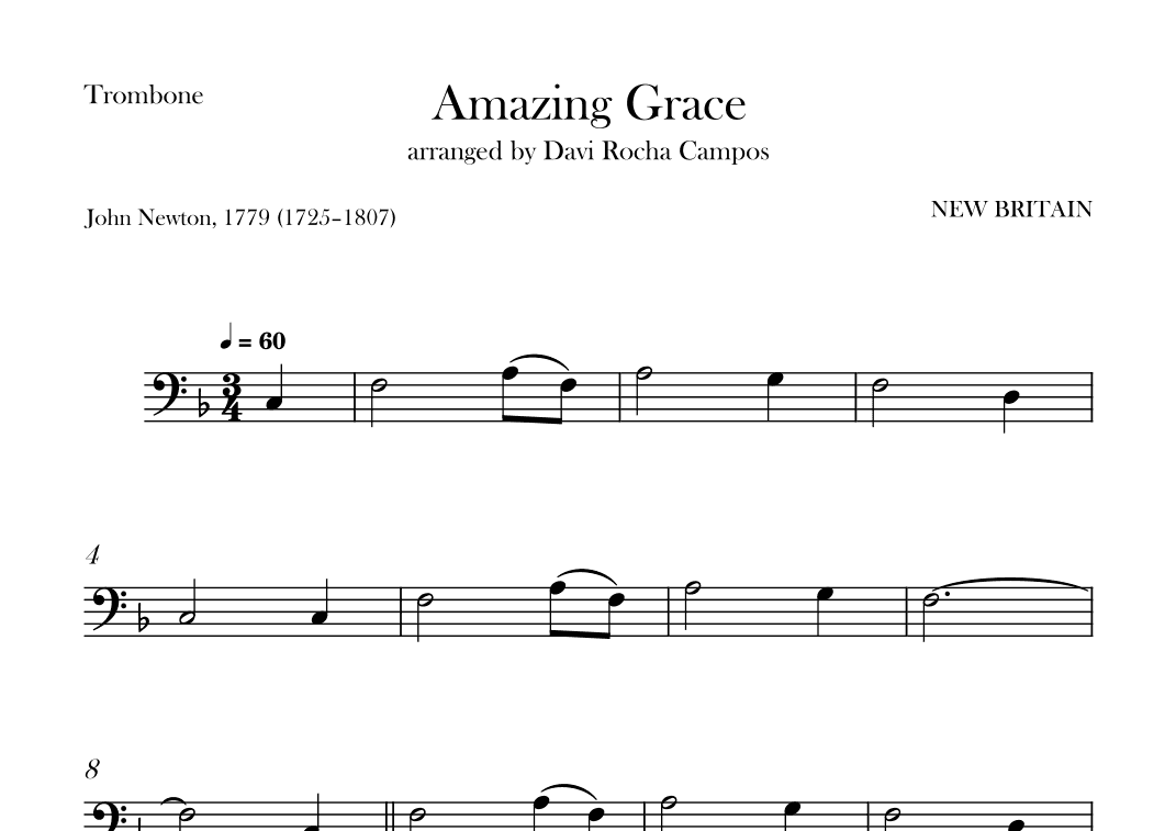 Amazing Grace (arr. Davi Rocha Campos)