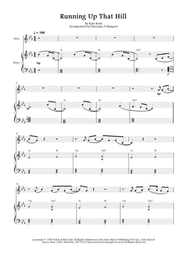 Running Up That Hill (arr. Henrique F Mangoni)