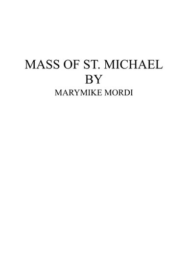 KYRIE - Lord Have Mercy - Mass of St. Michael