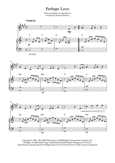 Perhaps Love (arr. Kaiserin Rebecca)