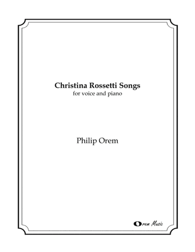 Christina Rossetti Songs