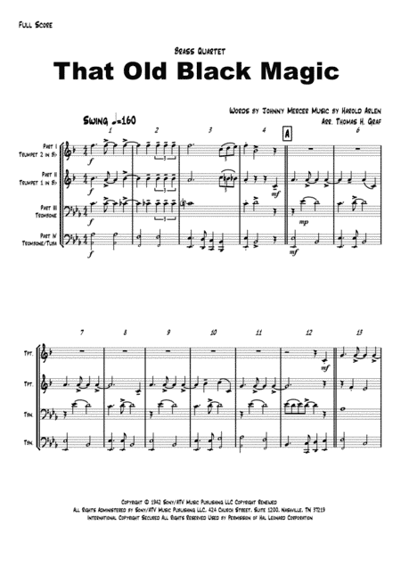 That Old Black Magic (arr. Thomas H. Graf)