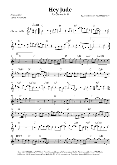 Hey Jude (arr. Daniel Nakamura)