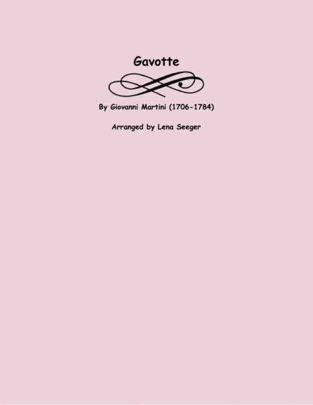 Gavotte (string trio) (arr. Lena Seeger)