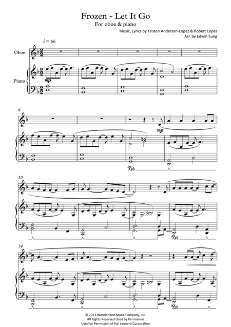 Let It Go (from Frozen) (arr. Edwin Sung)