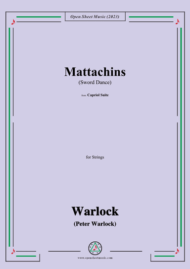 Warlock-Mattachins(Sword Dance)(1926) (arr. OSM Press)