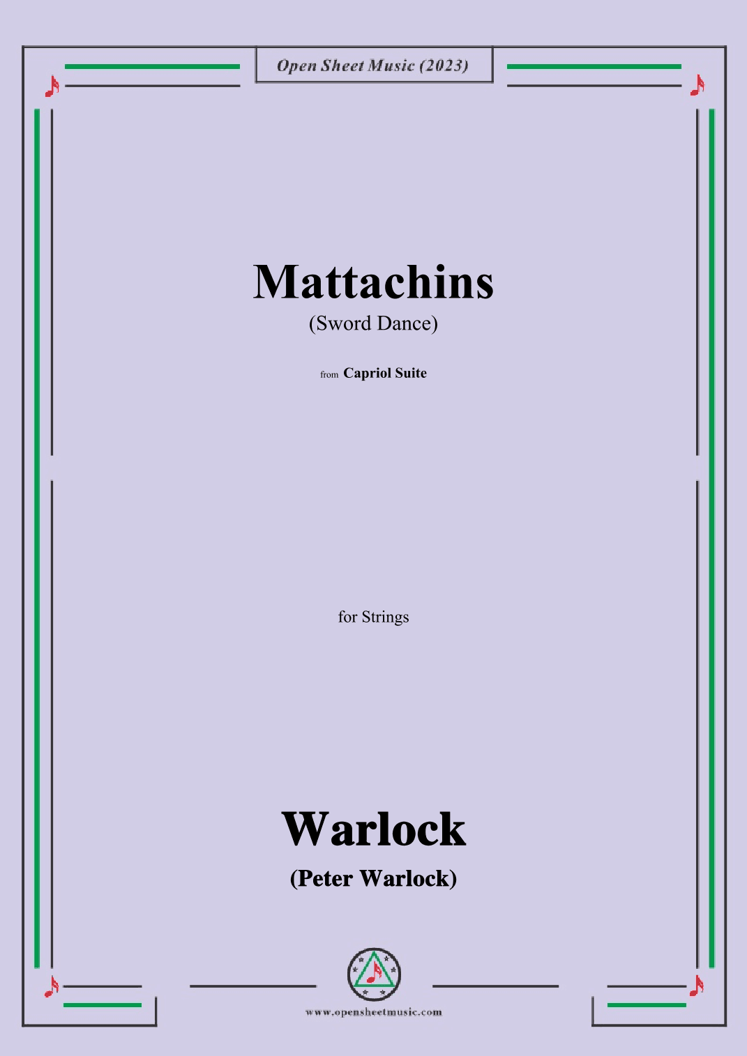 Warlock-Mattachins(Sword Dance)(1926) (arr. OSM Press)