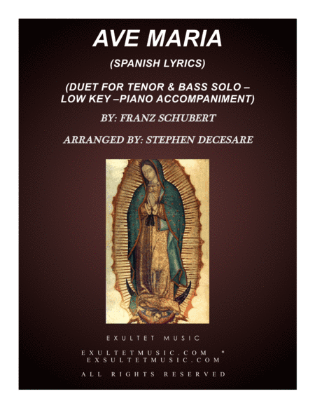 Ave Maria (Spanish Lyrics - Duet for Tenor & Bass Solo - Low Key - Piano) (arr. Stephen DeCesare)