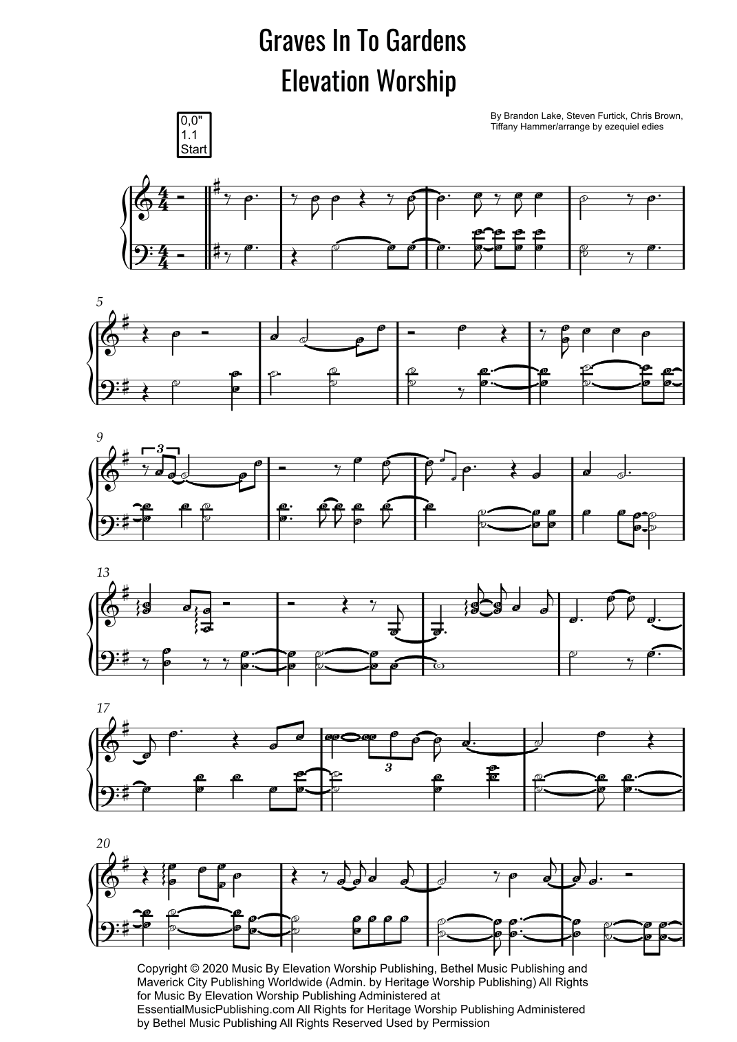 Graves Into Gardens (arr. ezequiel zeferino edição)