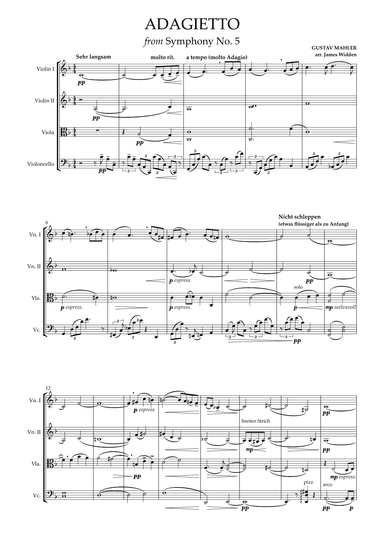 Adagietto from Symphony No. 5 (arr. James Widden)