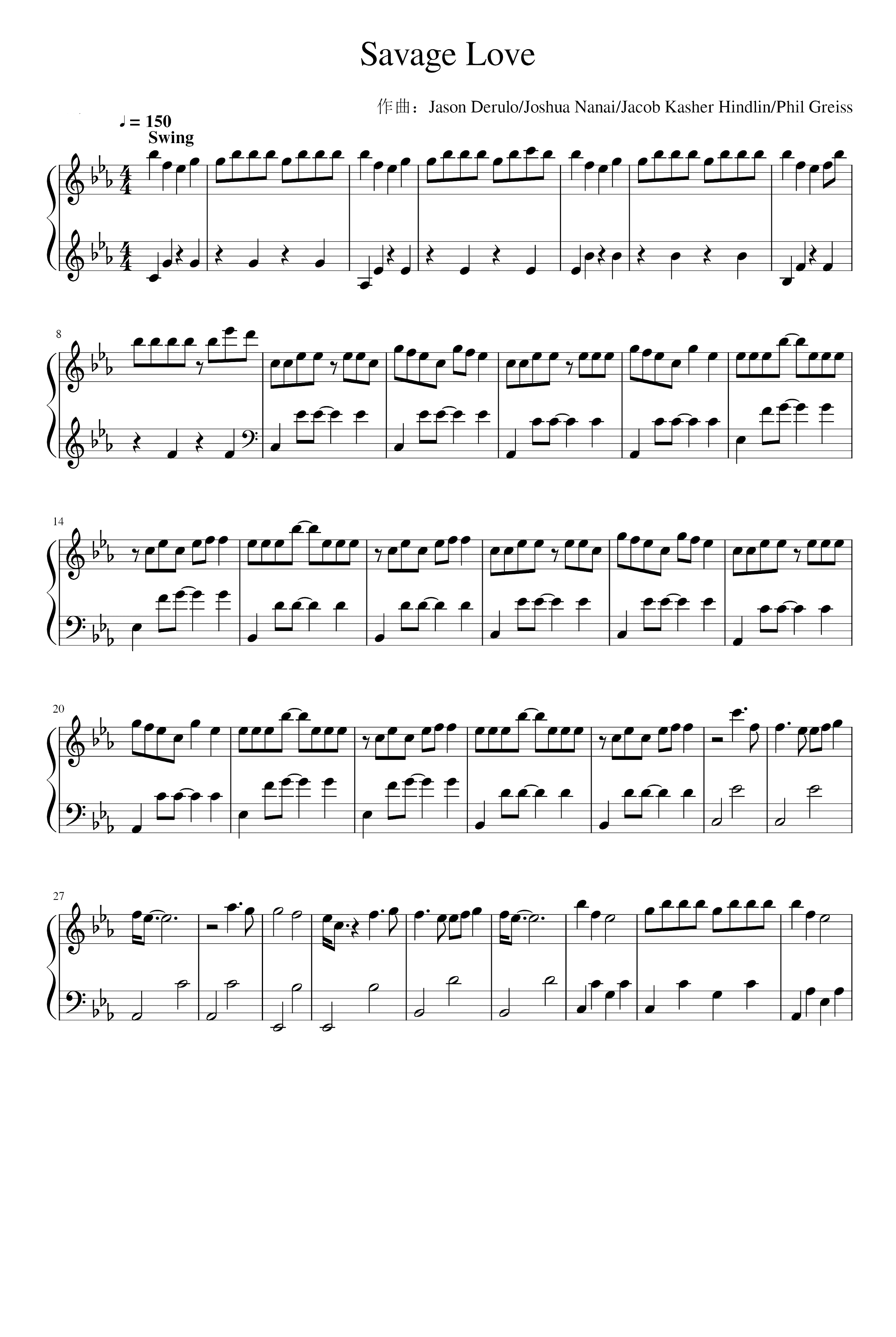 Savage Love (arr. Jawsh 685 x Jason Derulo x BTS)
