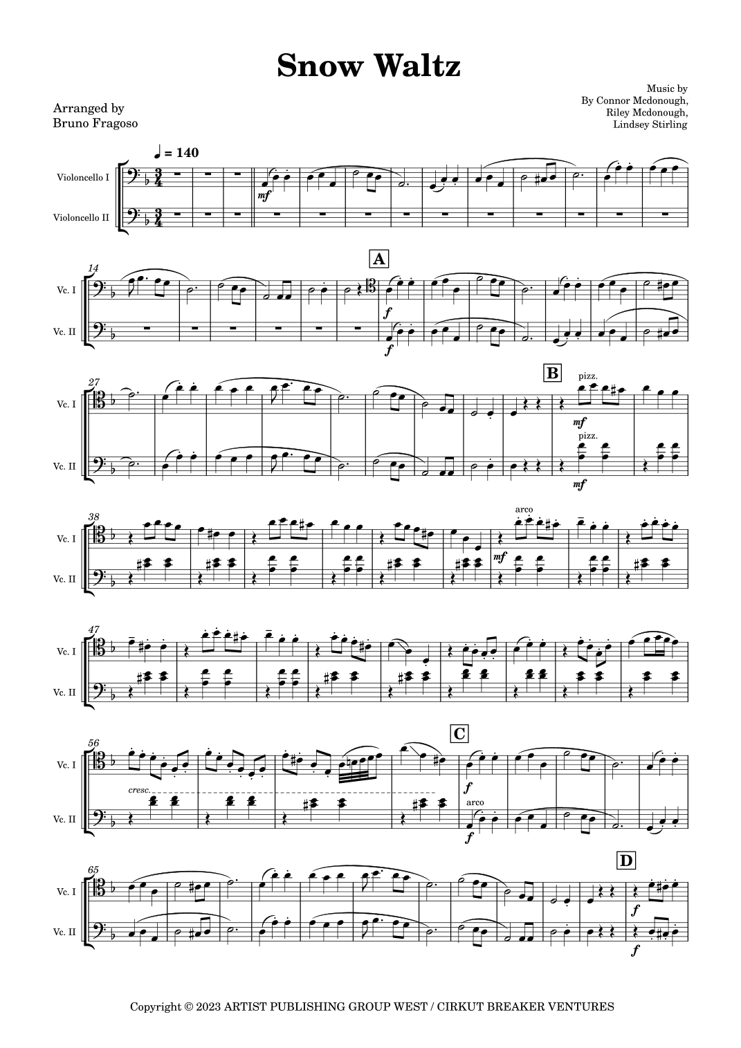 Snow Waltz (arr. Bruno Fragoso de Almeida)