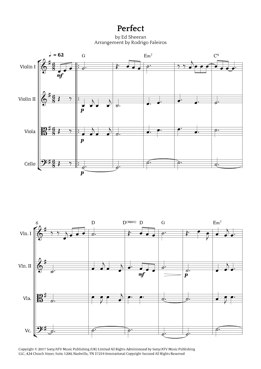 Perfect (arr. Rodrigo Faleiros)