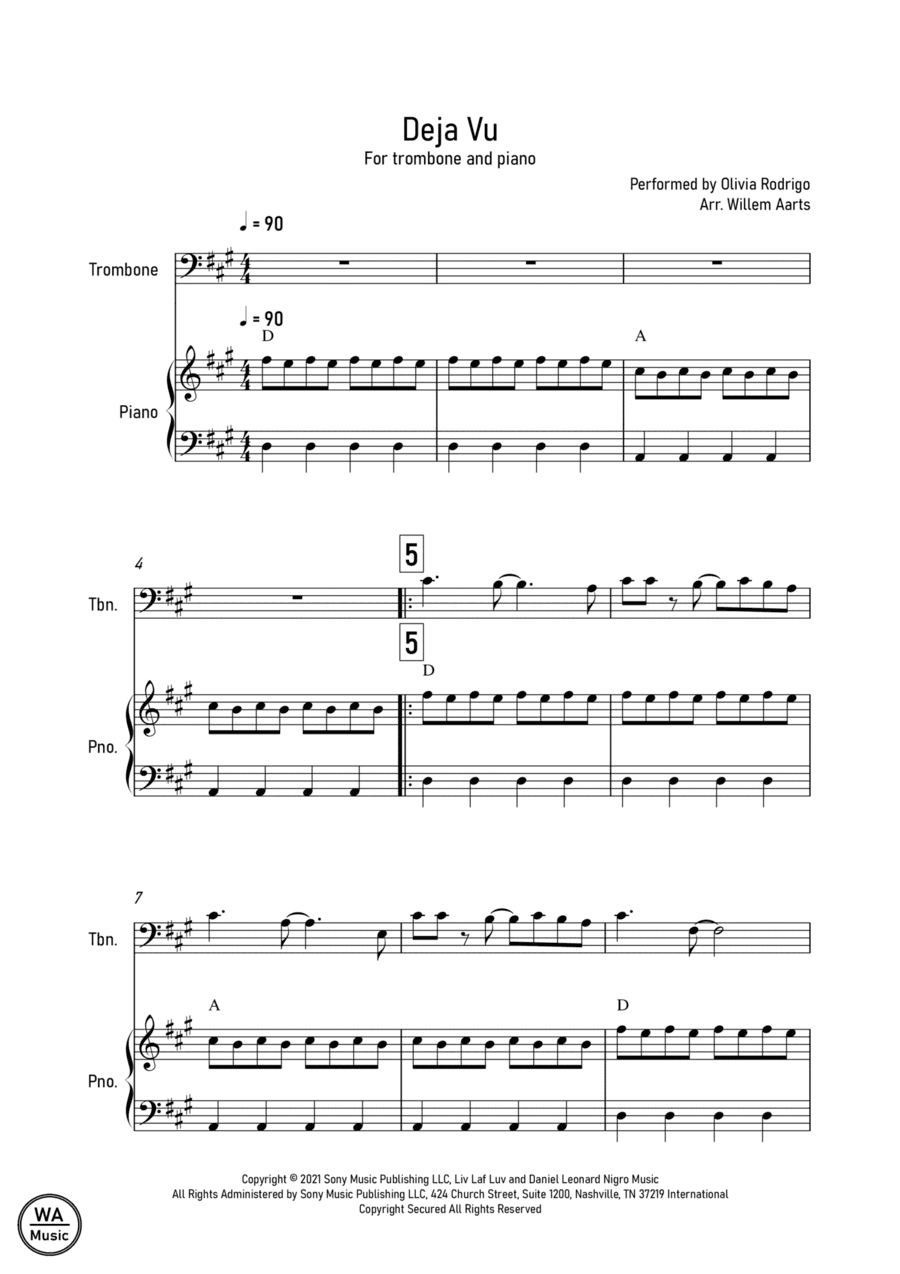Deja Vu (arr. Willem Aarts)