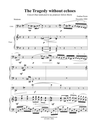 The Tragedy without echoes