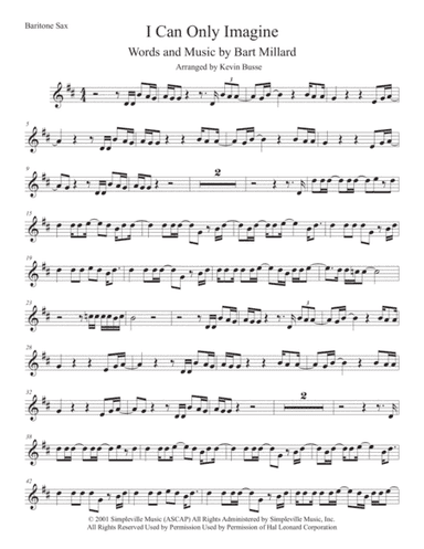 I Can Only Imagine (arr. Kevin Busse)