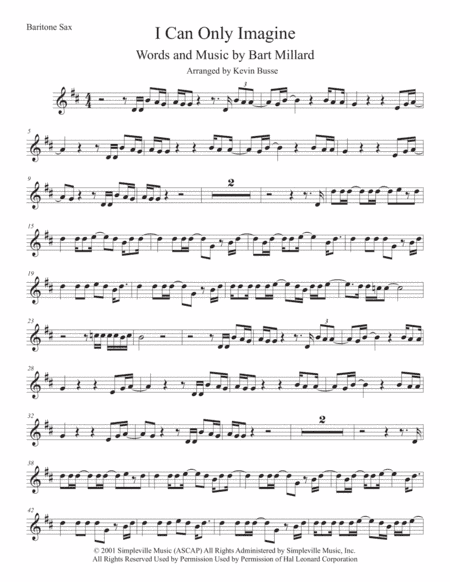 I Can Only Imagine (arr. Kevin Busse)