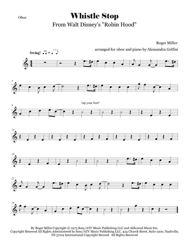 Whistle Stop (arr. Alessandra Gelfini)