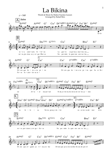 La Bikina (arr. Rafael Reis)
