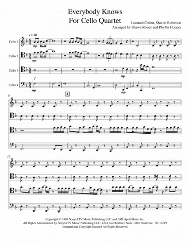 Everybody Knows (arr. Shawn Roney, Phyllis Hopper)