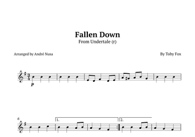 Fallen Down (arr. André Nusa)