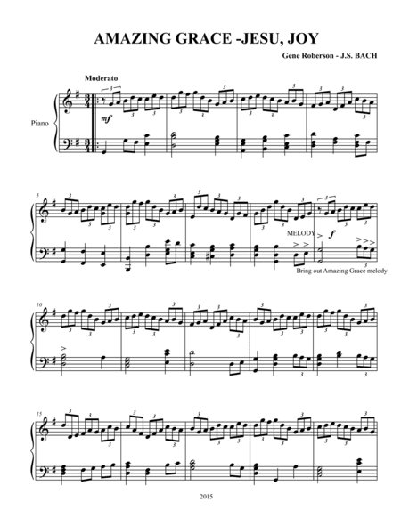 Amazing Grace - Two Settings Classic Gospel (arr. Gene Roberson)