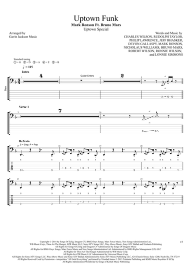Uptown Funk (arr. Gavin Jackson Music)