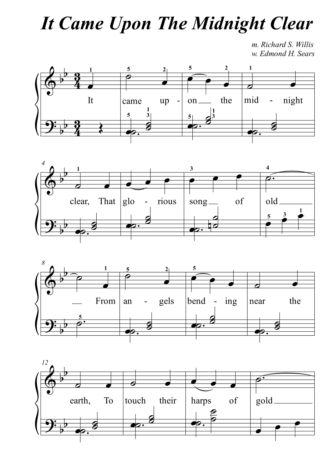 It Came Upon The Midnight Clear (arr. Avgusta Udartseva)