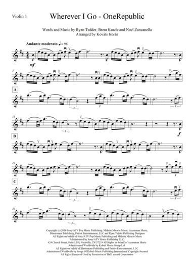 Wherever I Go (arr. Kovats Istvan)