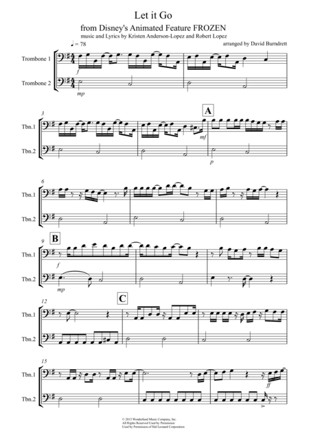 Let It Go (from Frozen) (arr. David Burndrett)