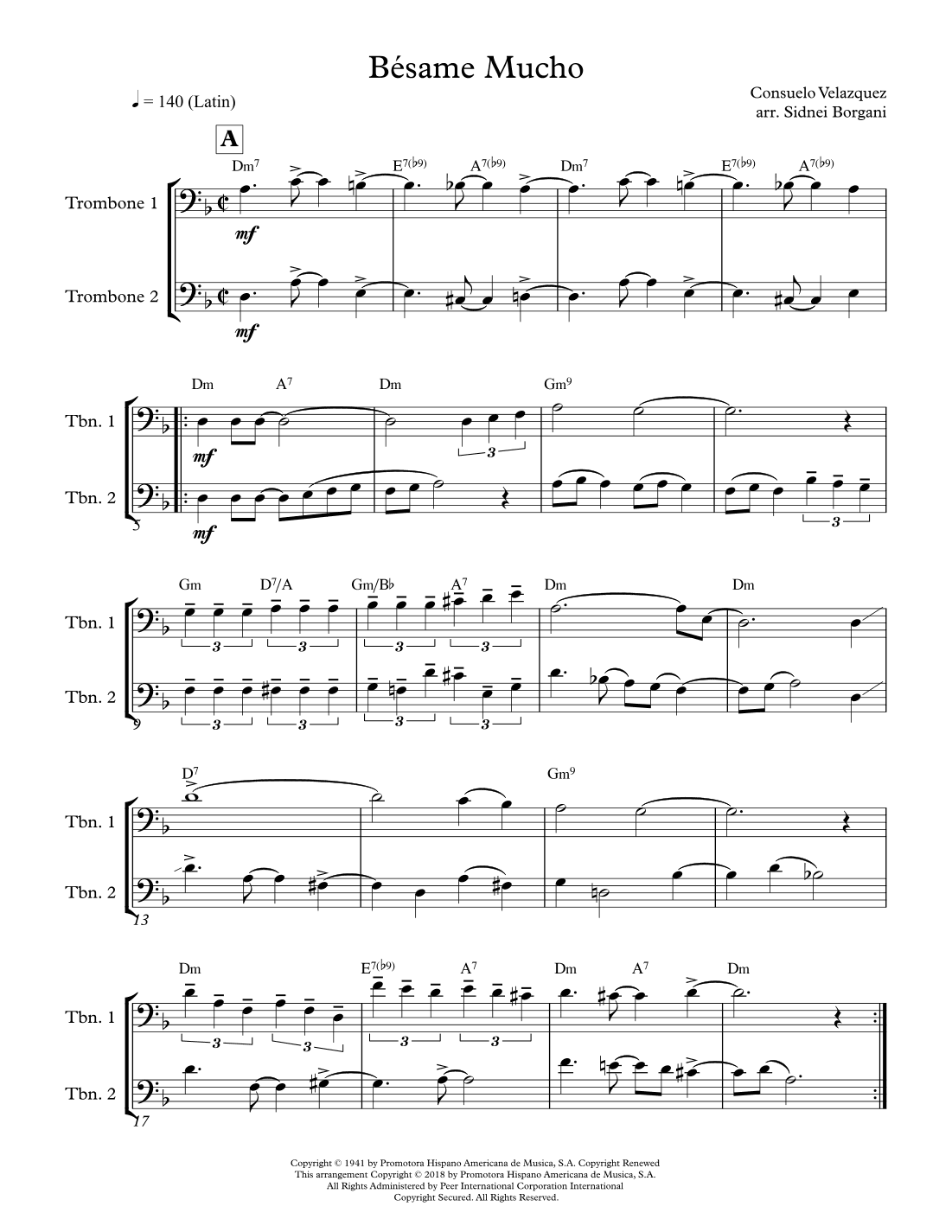 Bésame Mucho (arr. Sidnei Borgani)