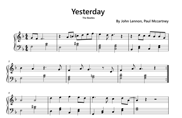 Yesterday (arr. Funtom)