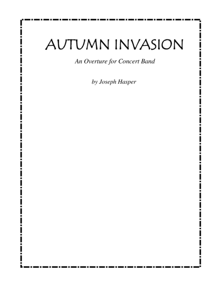 Autumn Invasion (Concert Band, Grade 3)