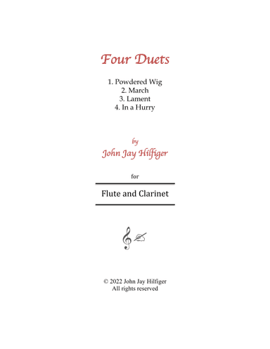 Four Duets for Flute and Clarinet
