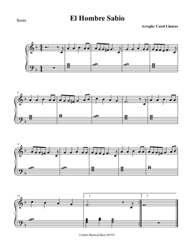 El Hombre Sabio (arr. Centro Musical Base)