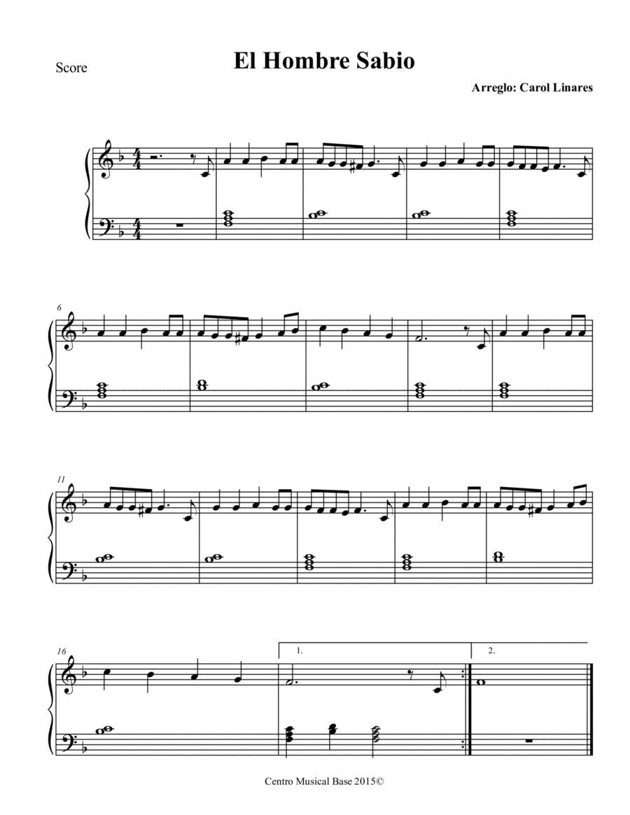 El Hombre Sabio (arr. Centro Musical Base)