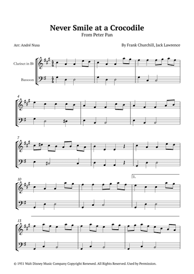 Never Smile At A Crocodile (arr. André Nusa)