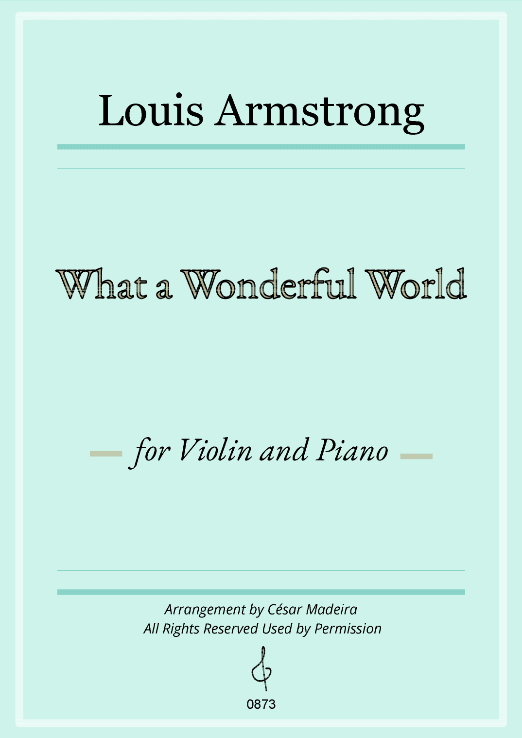 What A Wonderful World (arr. César Madeira)