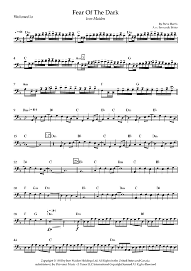 Fear Of The Dark (arr. Fernando Britto)