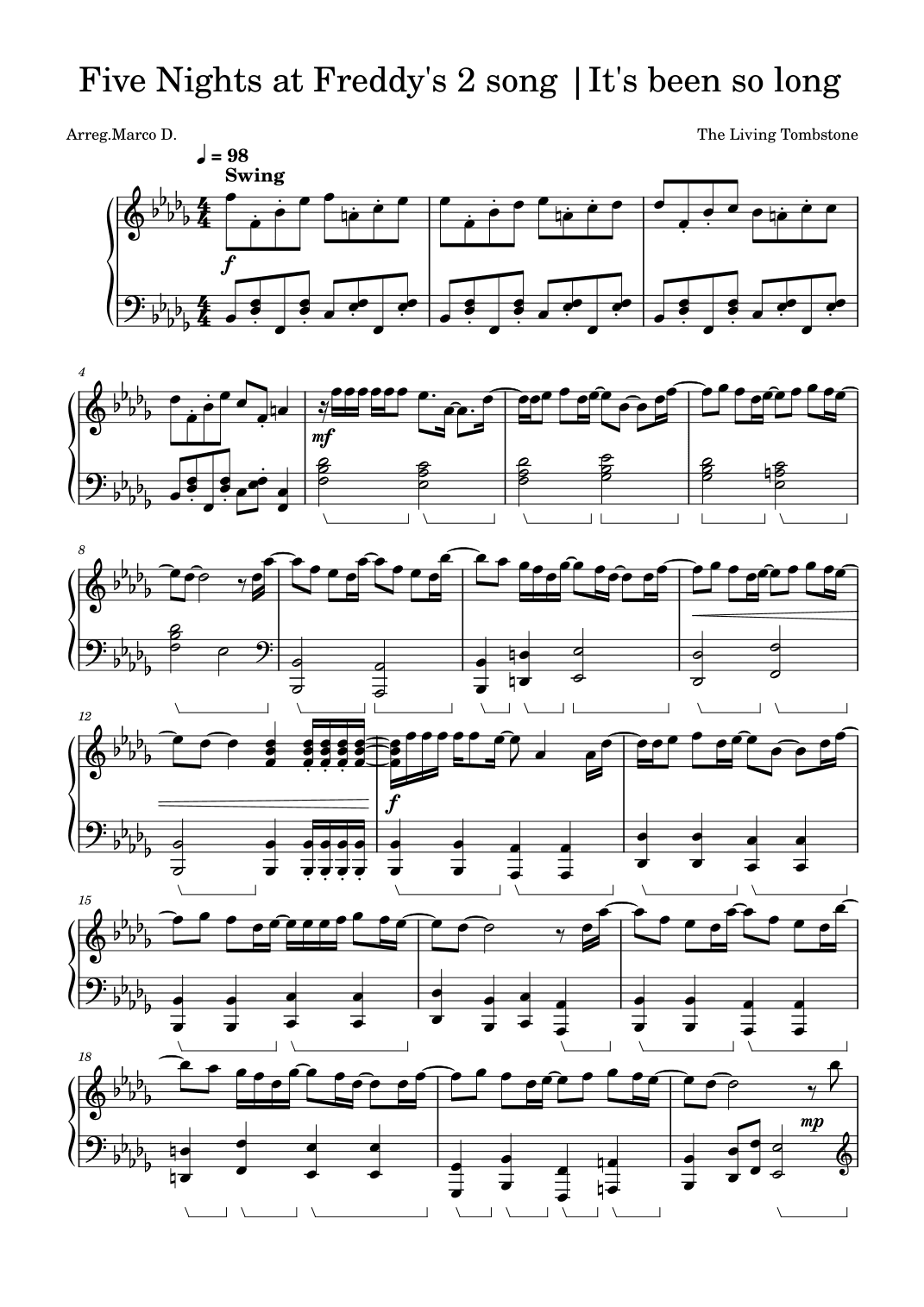 It's Been So Long (arr. Marco D.)