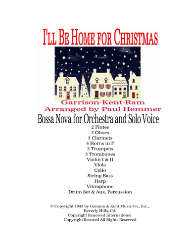 I'll Be Home For Christmas (arr. Paul Hemmer)