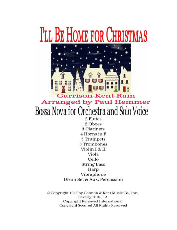 I'll Be Home For Christmas (arr. Paul Hemmer)