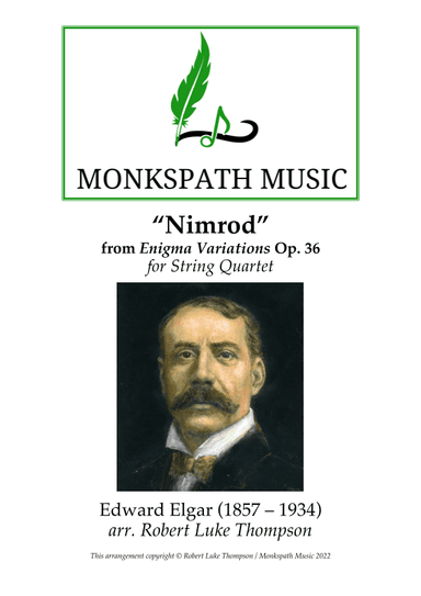 Nimrod from Enigma Variations Op. 36 for String Quartet (arr. Robert Luke Thompson)