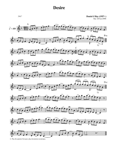 Desire (Treble Solo)