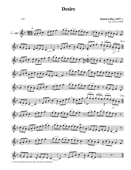 Desire (Treble Solo)