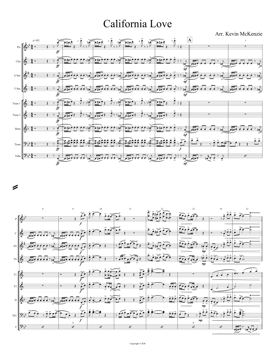 California Love (remix) (arr. Kevin McKenzie)