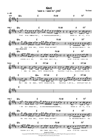 Naive (arr. Joshua Tindall)