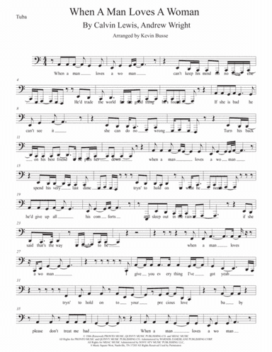 When A Man Loves A Woman (arr. Kevin Busse)