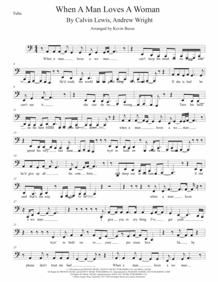 When A Man Loves A Woman (arr. Kevin Busse)