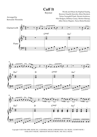 Cuff It (arr. Bernardo Thronicke)